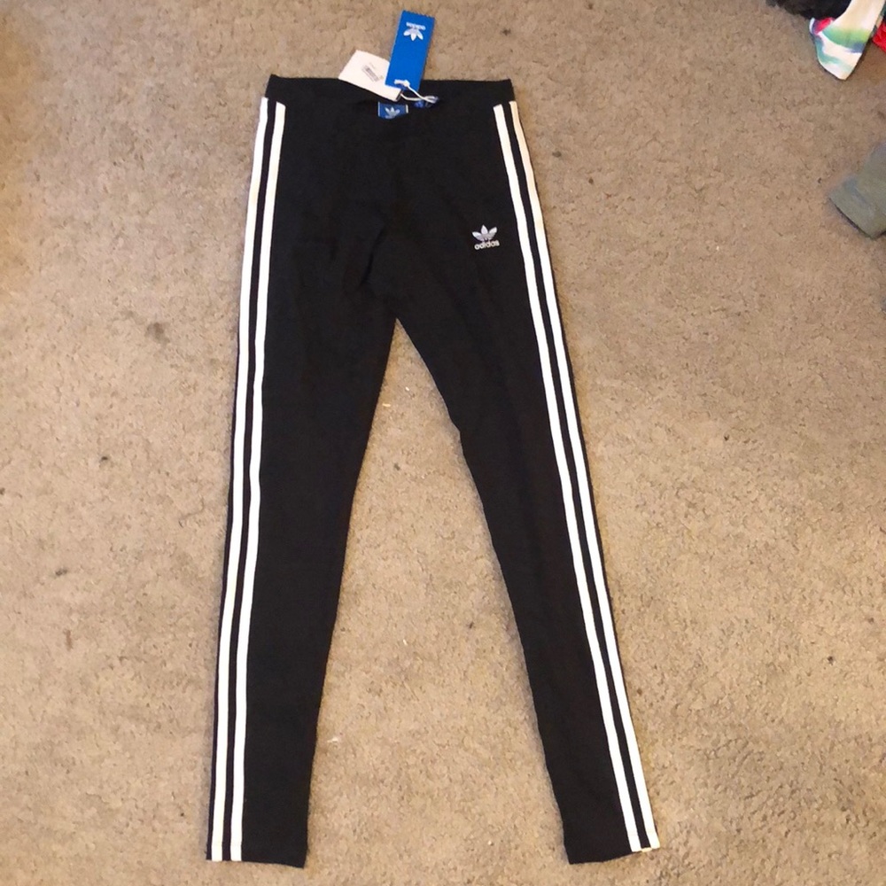 adidas 3 stripe leggings